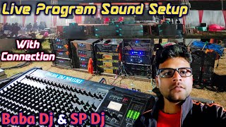 Live Sound Setup  dj connection kaise kare  dj setup testing video djsetup [upl. by Greff]