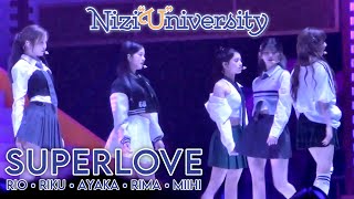 NiziU「SUPERLOVE」LIVE Performance  NiziU Fan Meeting with U 2024 NiziquotUquotniversity FANCAM  Review [upl. by Anitrak568]