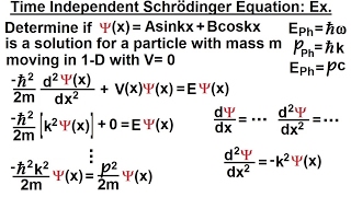 Physics  Ch 66 Ch 4 Quantum Mechanics Schrodinger Eqn 15 of 92 Time amp Position Dependencies Ex [upl. by Dennet144]