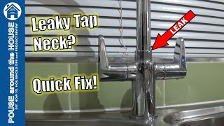 How to fix a leaking kitchen tap Mixer tap leak repair Replace O ring on dripping tap [upl. by Hashimoto]