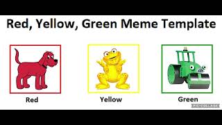 Red Yellow amp Green Character Meme My Meme ❤️💛💚 [upl. by Thea]