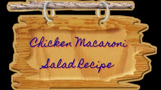 CHICKEN amp HAM MACARONI SALAD  PINOY STYLE RECIPE [upl. by Erbe534]