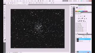 Astrophotography  Noise Reduction using Blending Modes [upl. by Needan411]