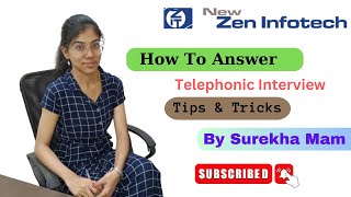 How To Answer Telephonic Interview Tips amp Tricks by surekha mam [upl. by Fujio]