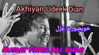 akhiyan udeek Dian  Nusrat Fateh Ali Khan  full video HD [upl. by Qifar214]