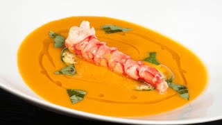 Receta de crema de calabaza y carabinero  Bruno Oteiza [upl. by Hamimej491]