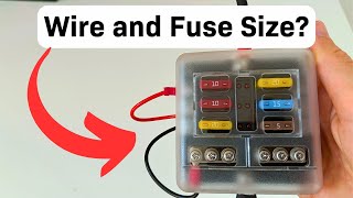 How To Wire a DC Fuse Block Fuse and Wire Sizes [upl. by Nosilla829]