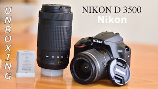 Camera Nikon D3500 Unboxing [upl. by Laeira]