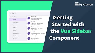 Getting Started with the Vue Sidebar Component [upl. by Oirram]