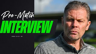 PreMatch Interview  Cotterill ahead of York City at home [upl. by Afton]