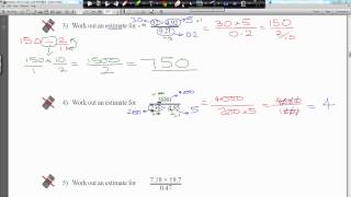 clip101 Grade C GCSE MATHSWATCH CD Estimating Answers ALL [upl. by Sabsay]