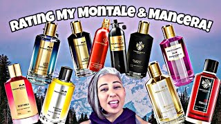 Rating My Montale and Mancera  Top 10  Glam Finds  Fragrance Reviews  Subscribers Choice [upl. by Werby]