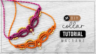 Collar Ilusión ⭐️ Como hacer colgante de hilo  diy tutorial paso a paso ● macrame necklace 339 [upl. by Bunker900]