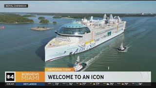 Worlds largest cruise ship arrives Wednesday at PortMiami [upl. by Pleasant672]