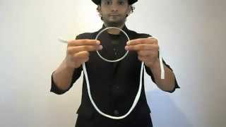 Rope Through Chinese Ring Trick  TUTORIAL [upl. by Bachman234]