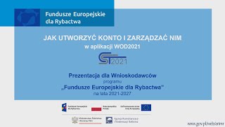 JAK UTWORZYĆ KONTO I ZARZĄDZAĆ NIM w aplikacji WOD2021 wersja z dn 28112023 [upl. by Giorgio305]