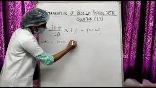 Preparation of sodium hypochlorite solution 1In Hindi [upl. by Zirkle195]