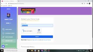 new rbxdemon promo code for robux 2021 [upl. by Anavlis]