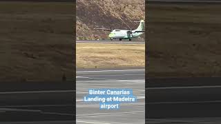 Binter Canarias Airlines Landing at RW23 Madeira Airport [upl. by Sibilla]