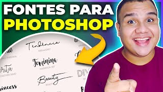 Pack COMPLETO com fontes para PhotoShop Download Grátis de fontes para Photoshop 2022 [upl. by Otrebcire]