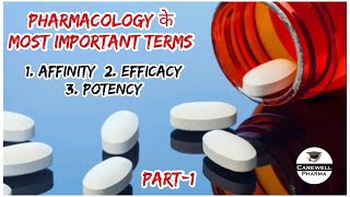 Pharmacology important terms 01  1 Affinity 2 Efficacy 3 Potency  Pharmacy Gpat  Carewell [upl. by Matt]