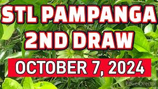 STL PAMPANGA RESULT TODAY 2ND DRAW OCTOBER 7 2024 4PM  MONDAY [upl. by Bobbye]