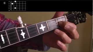 Beginning Bluegrass Banjo  Lesson 08  The C chord  how to play and practice [upl. by Silrak]