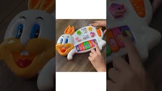 Rabbit Piano Musical Toy Baby  8 Numbered Keys unboxing toy unboxing rabbit piano [upl. by Ollie157]