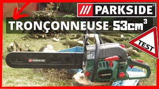 ⚠️Tronçonneuse PARKSIDE Présentation et Test⚠️ [upl. by Bass541]