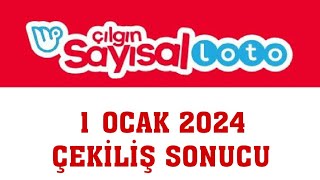 Çılgın Sayısal Loto Çekiliş Sonuçları 1 Ocak 2024 [upl. by Bellaude225]