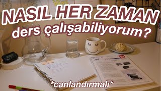 NASIL HER ZAMAN DERS ÇALIŞABİLİYORUM🫢  MOTİVASYONUMU NASIL YÜKSELTİYORUM  canlandırma [upl. by Digdirb810]