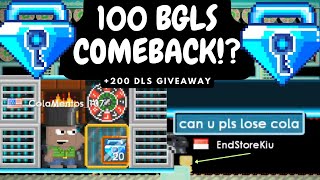 100 BGLS COMEBACK REME   Growtopia Casino [upl. by Mcmillan334]