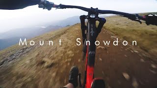 Mountain Biking Down Mt Snowdon Llanberis Path  RAW [upl. by Sunev55]