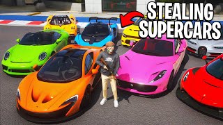 I Stole 50 Supercars in GTA 5 RP [upl. by Gninnahc601]