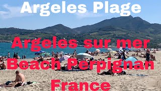 Argeles sur mer Beach Perpignan France [upl. by Jackelyn]