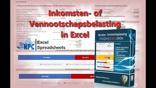 Inkomsten of Vennootschapsbelasting berekenen in Excel ✅ [upl. by Gilud]