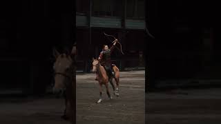 Womens horse riding and archery are all available at the Arabian Horse Base [upl. by Christiana]