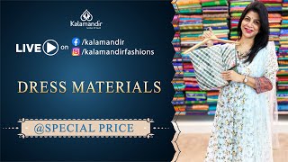 Dress Materials  Special Price  Offer Valid For 24hr  Kalamandir Sarees LIVE [upl. by Annawat]