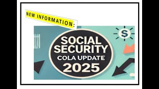 Newest 2025 COLA Update Good or Bad News [upl. by Waugh579]