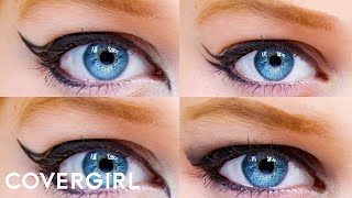 How to Apply Eyeliner 4 Eye Makeup Ideas  COVERGIRL amp BeautyPolice101 [upl. by Grimes]