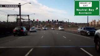 Sydney Harbour Bridge Anzac Bridge amp Sydney Australia CBD Freeway Tour [upl. by Yecram]