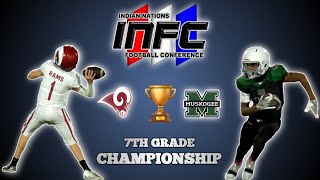 OWASSO RED VS MUSKOGEE 7TH GRADE INFC CHAMPIONSHIP GAME [upl. by Jeaz]