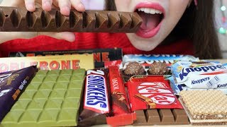 ASMR CHOCOLATE Eating CRUNCHY amp CHEWY Eating Sounds No Talking  Toblerone [upl. by Brietta291]