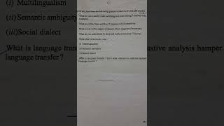 kkhsou english Linguistic and grammar DSEPG MA 2nd Semester 2024 question paper [upl. by Hildie]