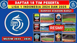 RESMI DAFTAR 18 TIM PESERTA BRI LIGA 1 INDONESIA 20242025  BRI LIGA 1 2024 [upl. by Araiet]