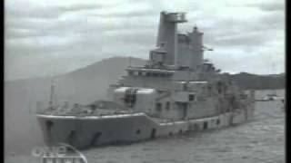 HMNZS Waikato sinking [upl. by Sihonn]