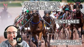 🔴 Pronostic Quinté  Super Top5 Vendredi 28 Juin 2024 Vincennes 🔴 Prix Nemausa [upl. by Ihel]