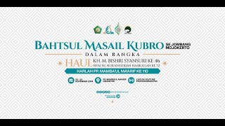 LIVE  Session1 BAHTSUL MASAIL KUBRO PUTRI dalam Rangka Haul KH Bisri Syansuri ke46 [upl. by Aleacin151]