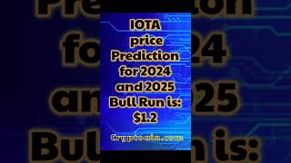 IOTA price prediction for the bull run 2024 and 2025 12 cryptoaincom iota cryptoain [upl. by Enytsuj]