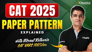 CAT 2025 Exam Pattern Explained  SectionWise Breakdown  Strategy [upl. by Margarita]